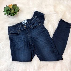 Paige Dark blue verdugo ankle skinny jeans size 26